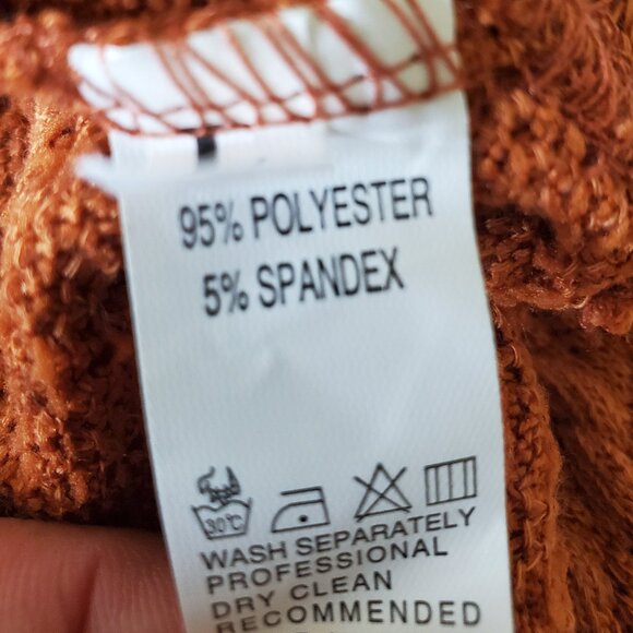 Women's Brown Stretch Knitted Two-Piece Outfit SZ L - Picture 8 of 13